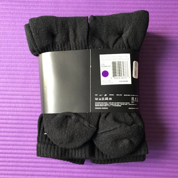 6 Pack Men Nike Everyday Cotton Cushion Crew Socks - Picture 3 of 7